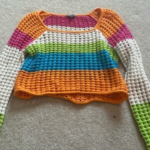 Wild fable knitted hole sweater